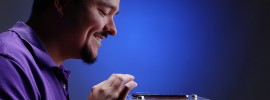 Daniel Miller, a recent biological sciences M.S. graduate, built a DIY microscope with less than $10 in materials and a smartphone.